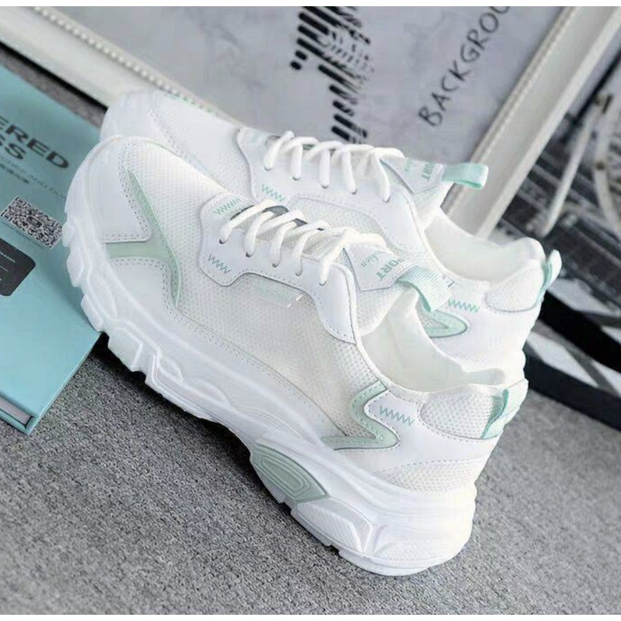 Giầy Thể Thao Nữ Sneaker Hàn Quốc Auto chữ S lưới thoáng | BigBuy360 - bigbuy360.vn