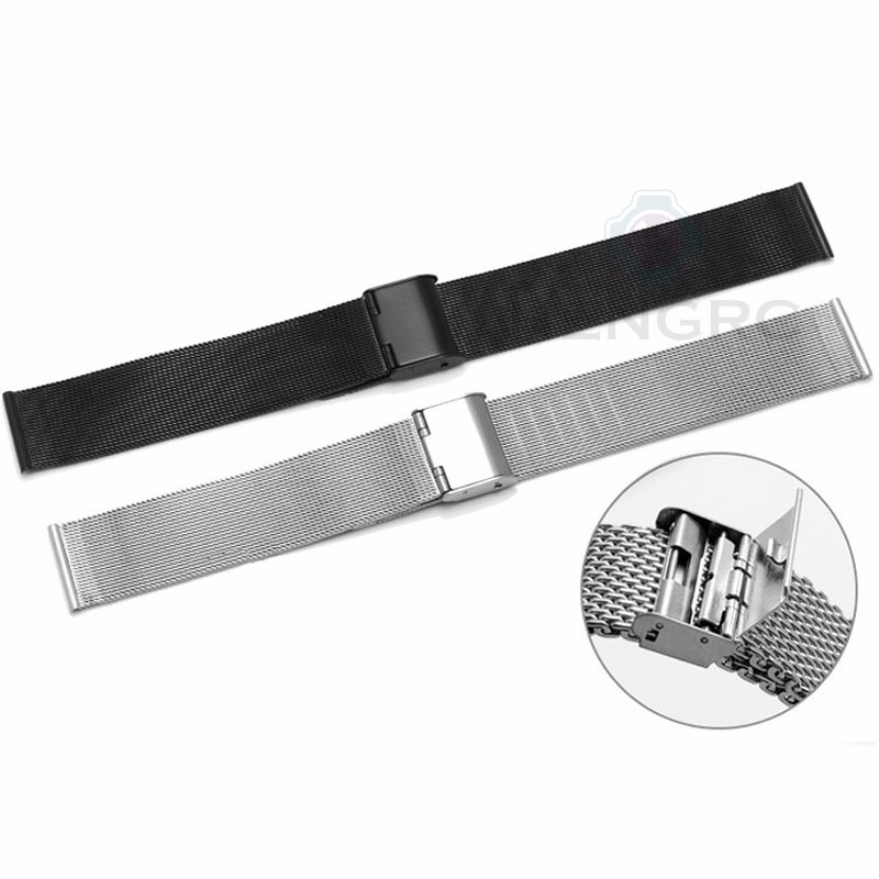 Dây Đeo Đồng Hồ Bằng Inox Cao Cấp 8 10 12 14 16 17 18 19 20 21 22 24mm