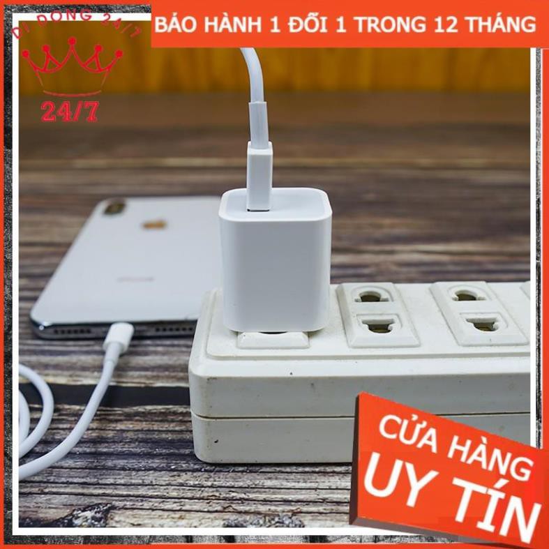 Bộ Củ Cáp Iphone.Dây Sạc Iphone Chính Hãng Không Nóng Máy Dành Cho Dòng Ip 5/6/6s/7/8/X/Xsmax.Bảo hành 12 tháng 1 đổi 1