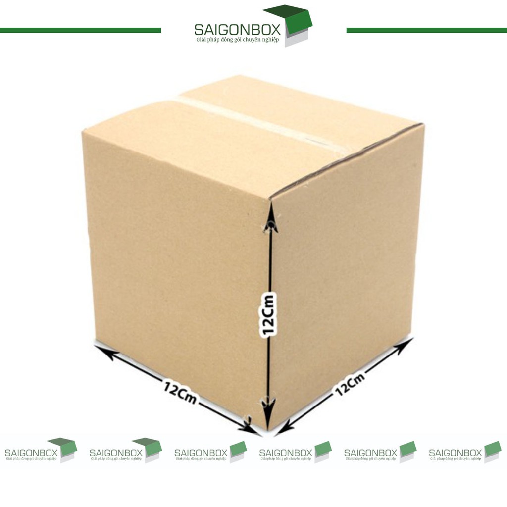 Combo 50 thùng hộp carton size 12x12x12 cm để đóng gói hàng hóa