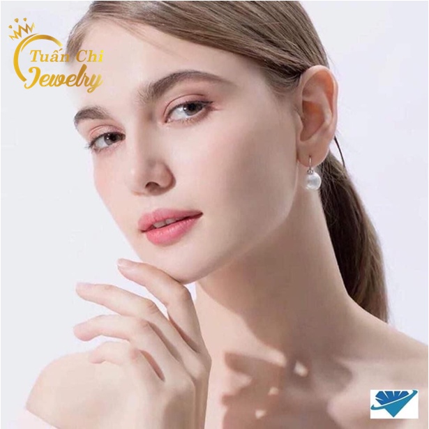 Khuyên Tai Nữ Bạc Cao Cấp, Đính Ngọc Sang Trọng, Nổi Bật
