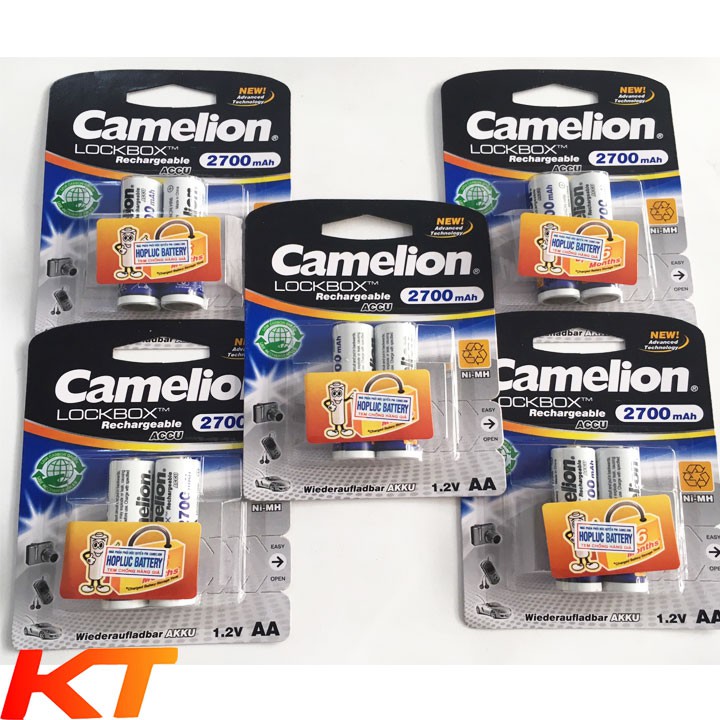 Pin AA sạc Camelion 2700Mah combo 10 viên