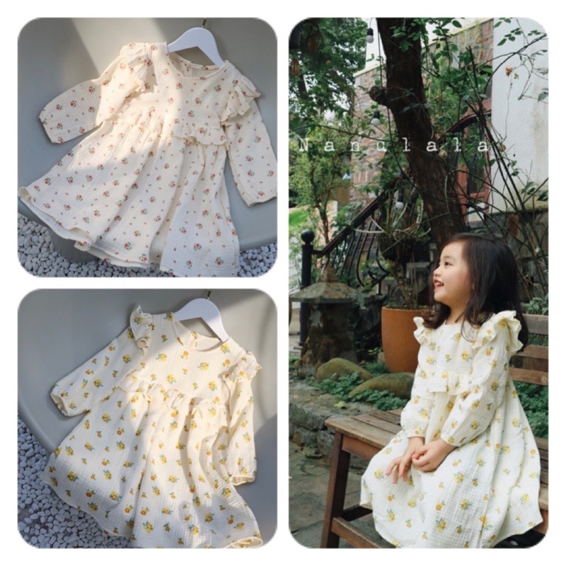 Váy hoá nhí dành cho bé vải xô muslin size 8-21kg