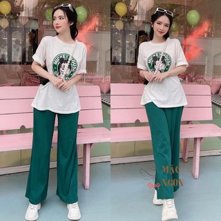 Set áo thun đáng yêu, quần dài có túi, bao xịn đẹp