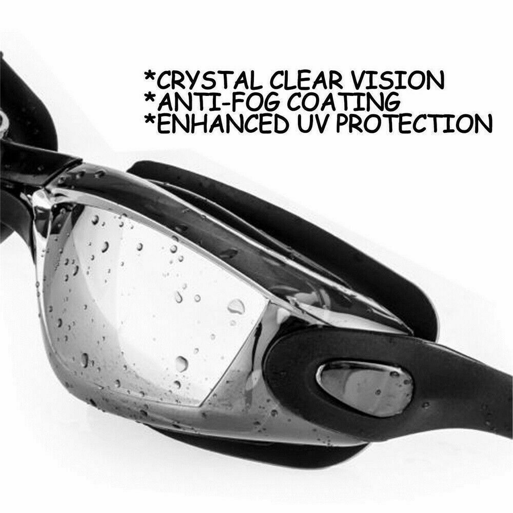 Kính bơi silicone chống sương mù/ tia UV chuyên nghiệp có thể điều chỉnh tiện lợi