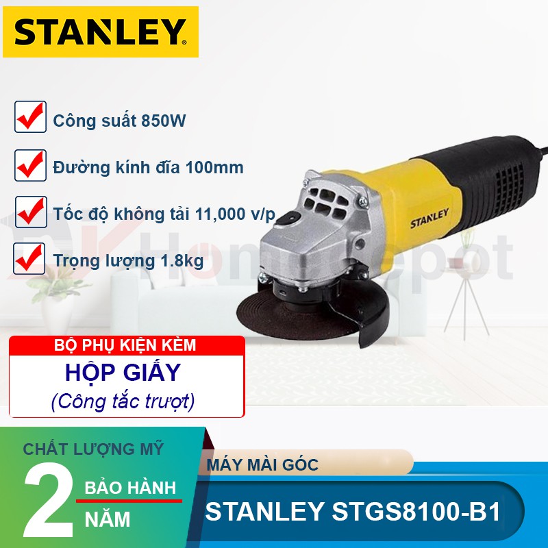 Máy mài góc 850W Stanley STGS8100