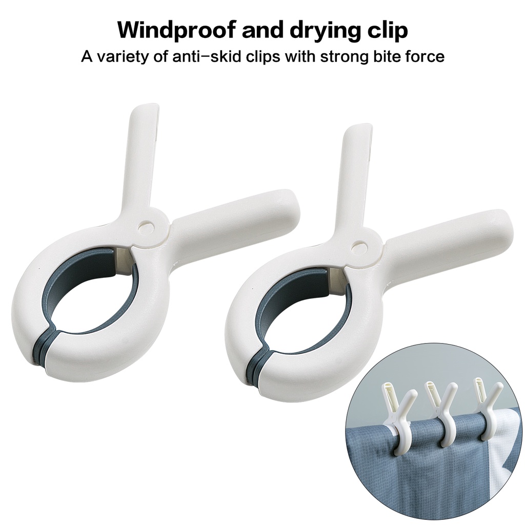 2/3 kẹp quần áo JUJIAJIA chống gió bay chống tuột lực kẹp mạnh