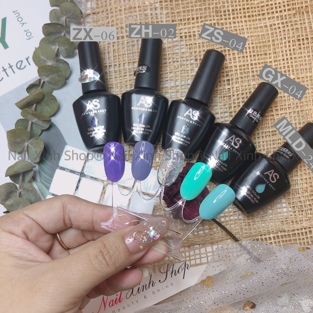 Sơn gel AS bền màu cực kì mướt 15ML - Nail Xinh Shop - Hàng Chính Hãng