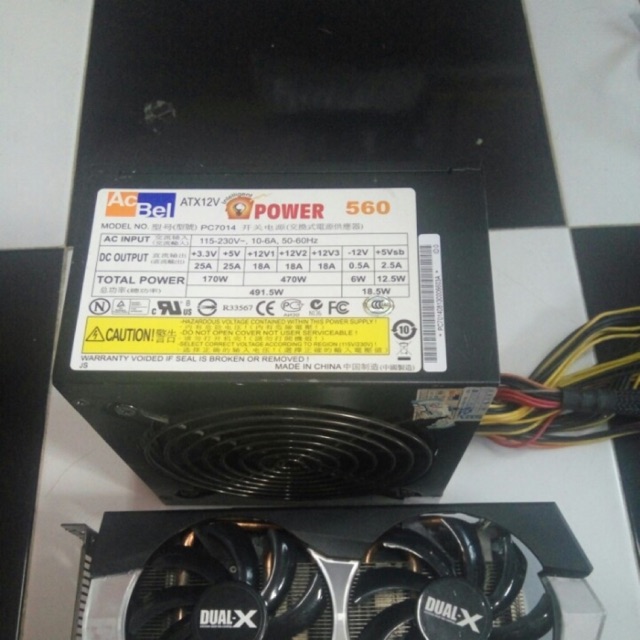 Nguồn 550W AcBel I Pơwer Chính hang nguyên zin