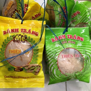 Bánh tráng chà bông ,me;75k/sâu/10 bịch