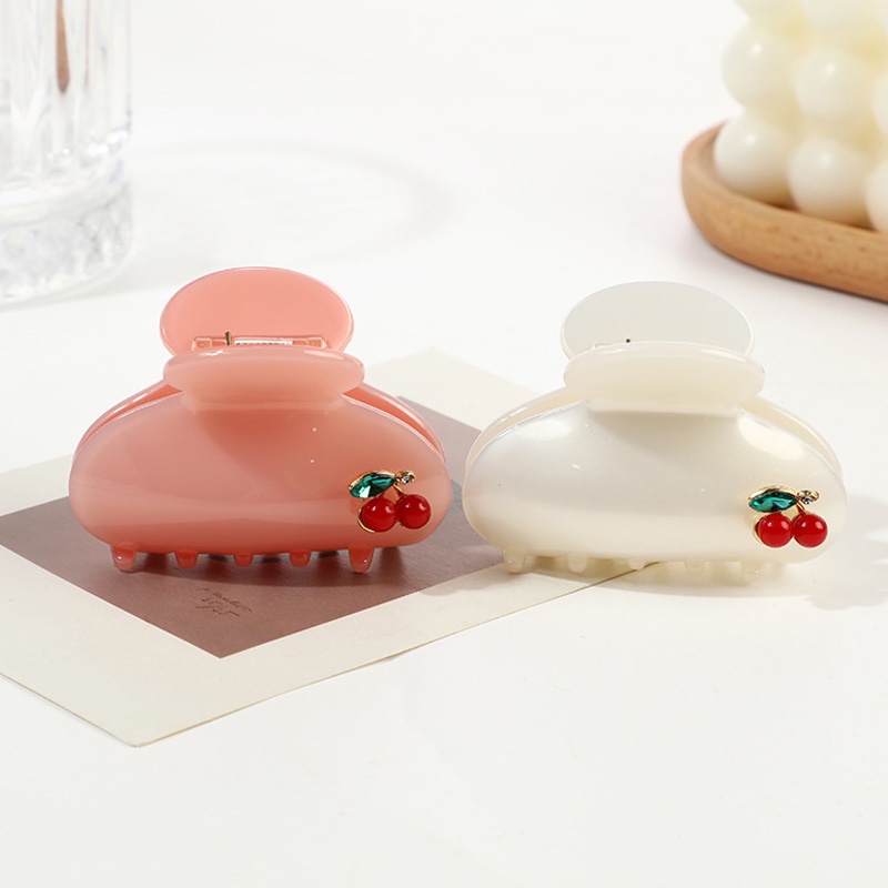 Kẹp Tóc Hình Trái Cây Đính Đá Phong Cách Vintage