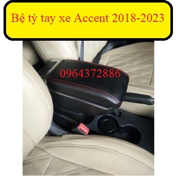 Hộp tỳ tay theo xe Hyundai Accent 2018-2023 màu đen