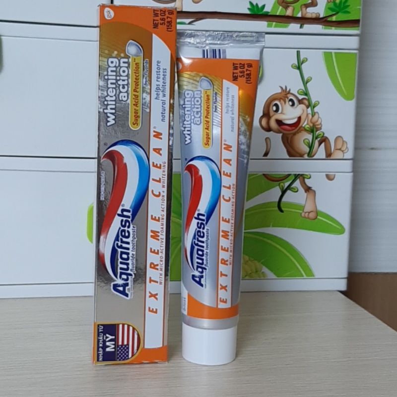 KEM ĐÁNH RĂNG AQUAFRESH WHITENING 158g, Amwa.200g CHÍNH HÃNG  nhập khẩu từ Mỹ.