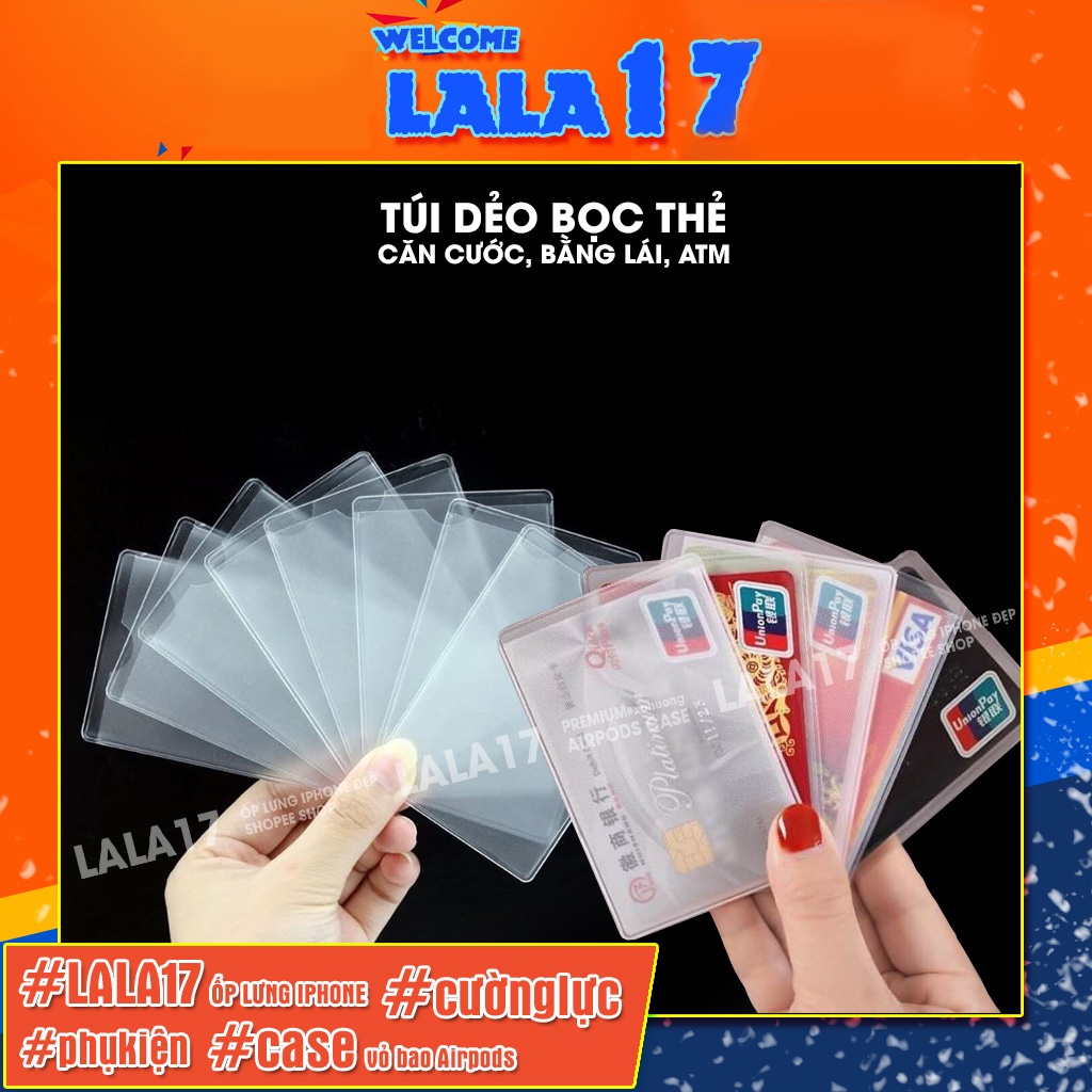 Vỏ Bao Bọc Túi Đựng Thẻ ATM, căn cước công dân bảo quản bằng lái xe, card visit, chứng minh thư [TUI.ATM]