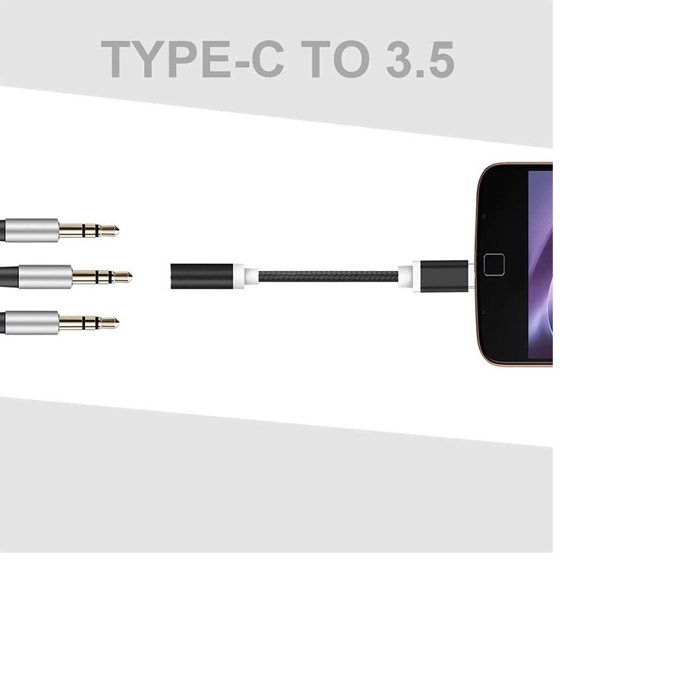 Cáp Chuyển Đổi Type-C Sang 3.5mm - Cáp chuyển đổi âm thanh tai nghe USB 3.1 Type-C sang 3.5mm