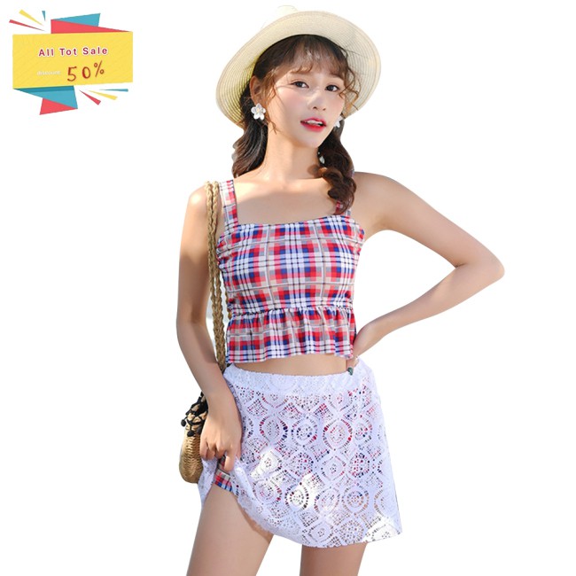 Bộ Đồ Bơi 3 Món Xinh Xắn Ngọt Ngào Cho Nữ | BigBuy360 - bigbuy360.vn