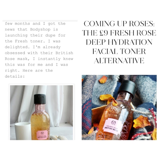 fresh rose toner dupe