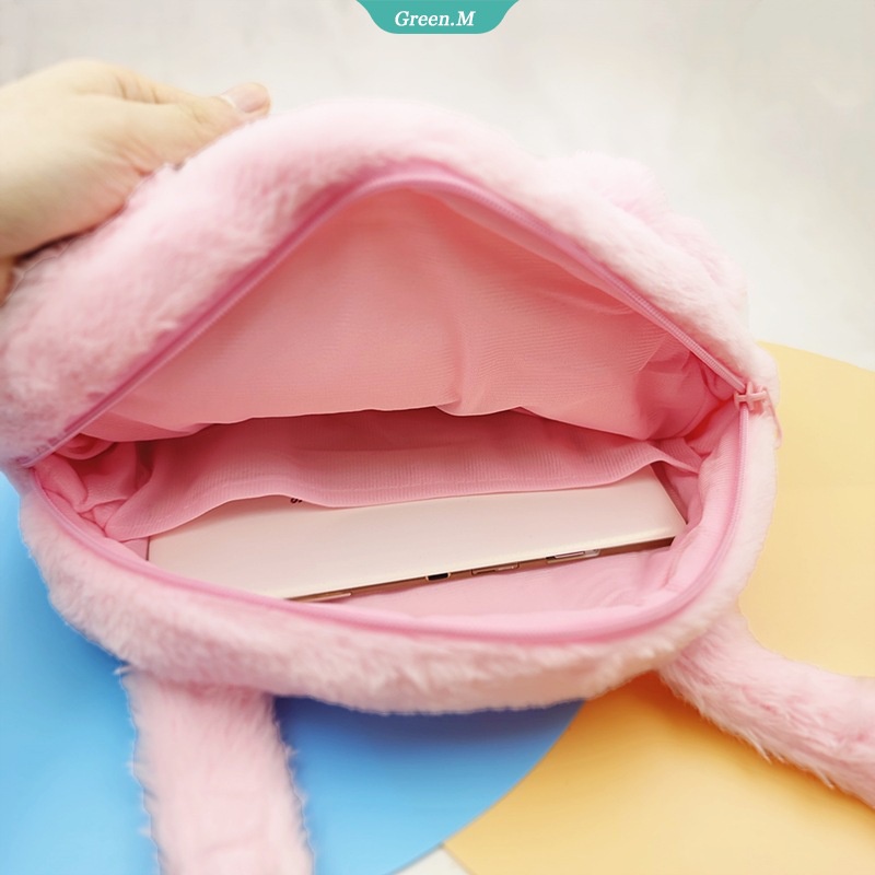 Túi Tote Đeo Vai / Xách Tay Phủ Lông Hình Cinnamoroll Melody Kuromi Kawaii Thời Trang Làm Quà Tặng Cho Bạn Gái