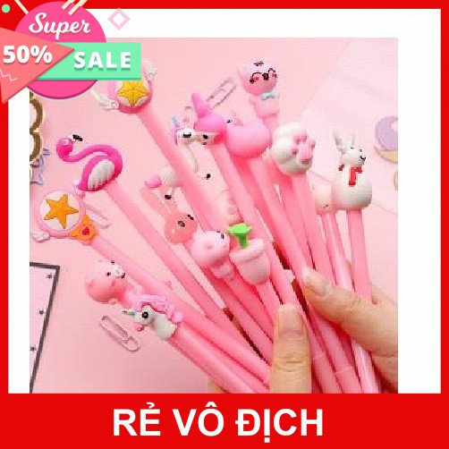 [Hot]-[ Siêu Khuyến Mại] - Set 20 Bút Bi Hình Thú Siêu Kute Mix Nhiều Màu