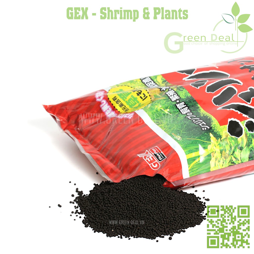 GEX - Shrimp & Plants (Bao 8 kg) | Phân nền thuỷ sinh nuôi tép cảnh