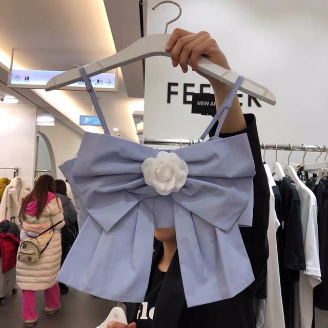 Áo 2 dây có nơ to ngực