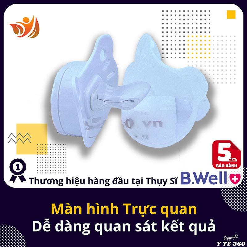 Nhiệt kế điện tử ngậm miệng đo nhiệt độ b.well wt 09 - bwell y tế 360