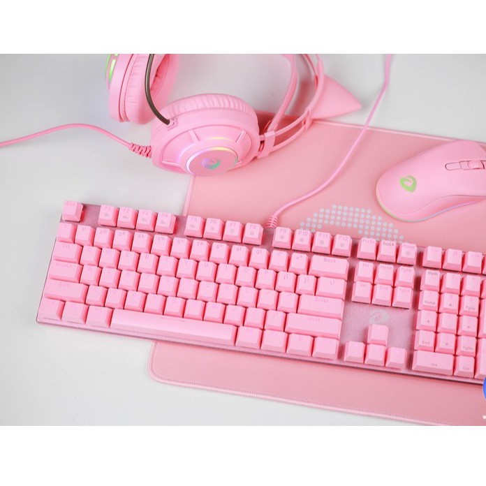 Bàn phím cơ màu hồng DAREU EK810 - Led Pink - Bàn Phím Gaming Chính Hãng- Máy Tính TT