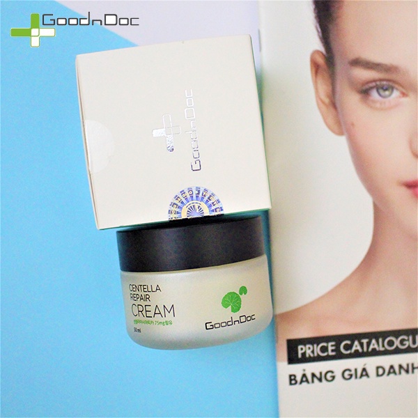 [NHẬP KHẨU-TEM PHỤ] Kem Dưỡng Rau Má GoodnDoc Centella Repair Cream Phục Hồi Da 50ml