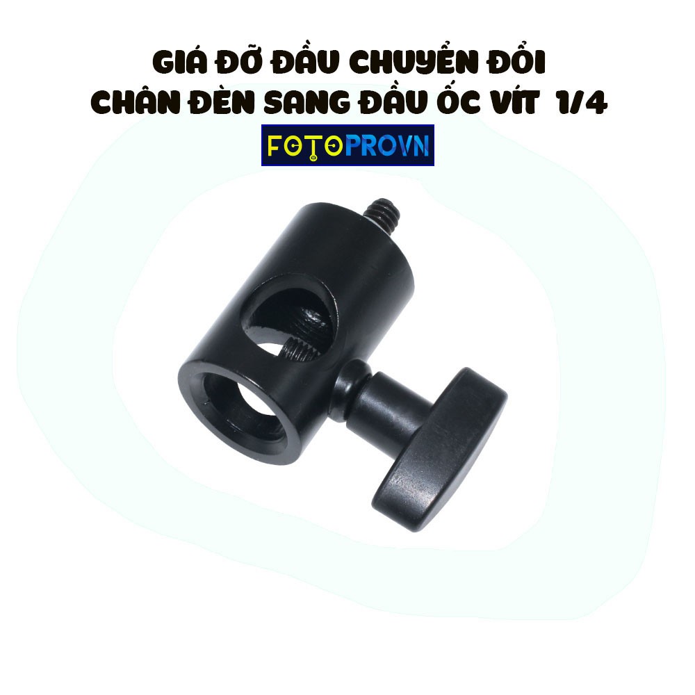 Giá đỡ đầu chuyển đổi từ chân đèn sang đầu ốc vít 1/4 phù hợp dành cho đèn LED màn hình đèn LED Phụ Kiện Chụp Ảnh