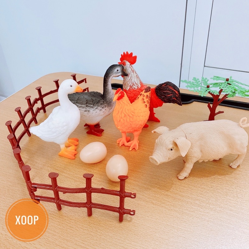 SALE !!! ĐỒ CHƠI XOOP ! SÉT ĐỘNG VẬT NUÔI TRONG GIA ĐÌNH 12 CHI TIẾT CHO BÉ (SP001866 ) SHOP PHÚC YẾN