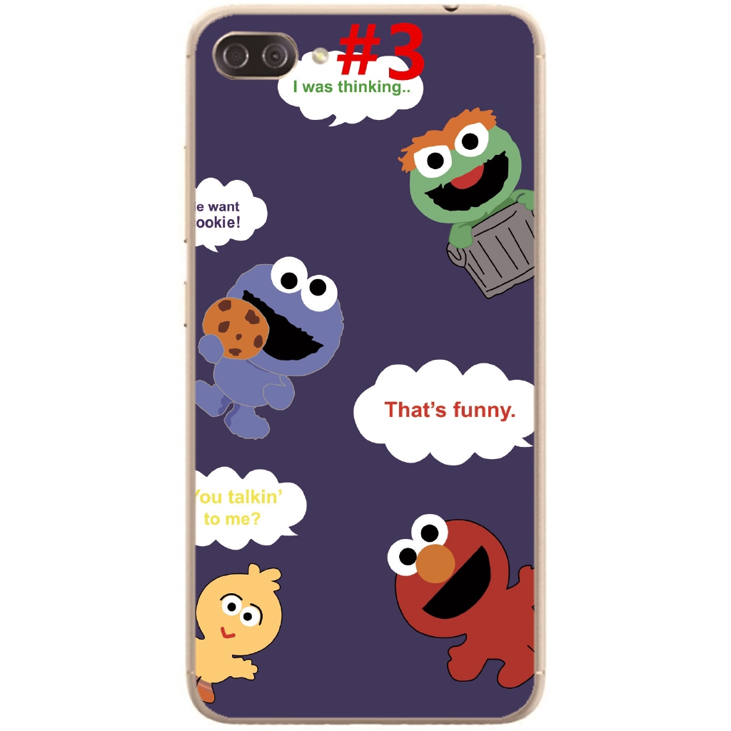 Ốp lưng điện thoại mềm Sesame Street dành cho ASUS Zenfone 4 MAX Pro ZC554KL/ ZC551KL/ ZC550KL/ZC520KL