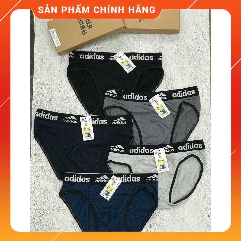 Quần Lót Nam Tam Giác Quần Sịp Nam Tam Giác Adidas Chất Cotton Co dãn 4 Chiều - MỀM MẠI – KHÔ THOÁNG – MẶC NHƯ KHÔNG