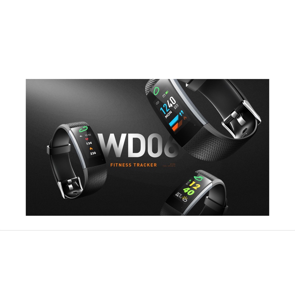 Đồng Hồ Thông Minh Lenovo WD06 Chống Thấm Nước IP67 Theo Dõi Sức Khỏe Kèm Phụ Kiện