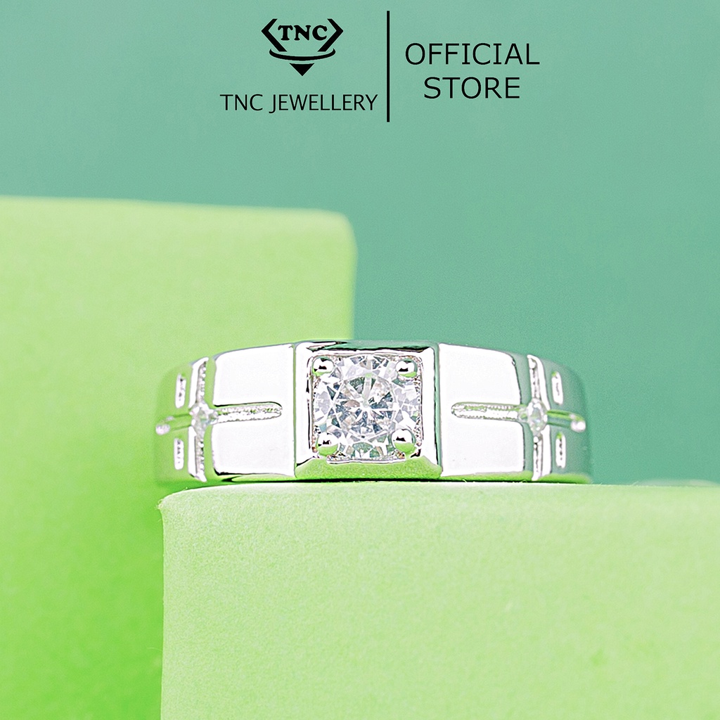 Nhẫn Nam size nhỡ xi bạc 925 cao cấp TNC JEWELLERY