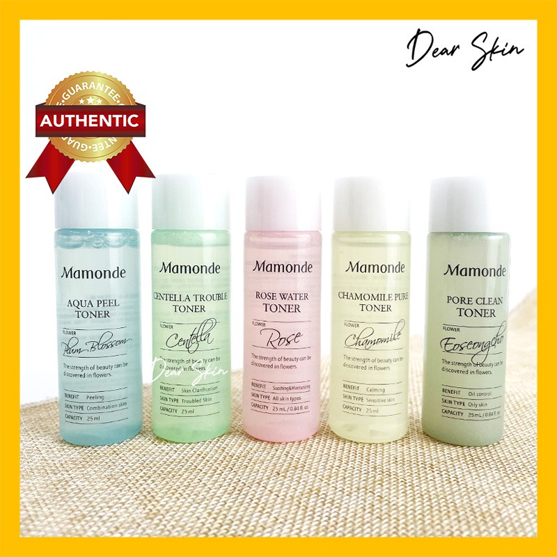 [TONER] [MAMONDE] Nước hoa hồng rau Hoa Hồng Diếp Cá Rau Má Hoa Cúc Hoa Mận 25ML MINI | WebRaoVat - webraovat.net.vn