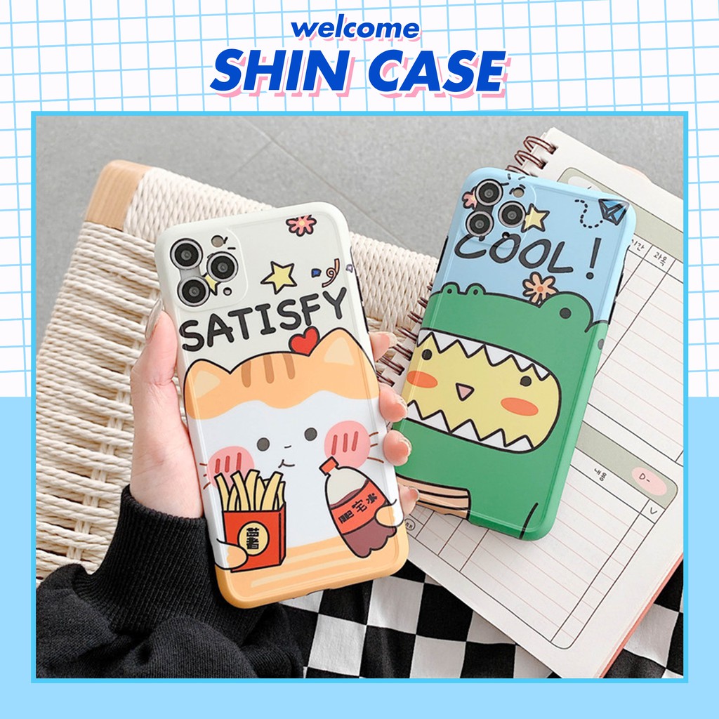 Ốp lưng iphone Crocodile Cat IMD dày dặn viền nổi 5/5s/6/6plus/6s/6splus/7/7plus/8/8plus/x/xs/11/12/pro/max/plus/promax | BigBuy360 - bigbuy360.vn