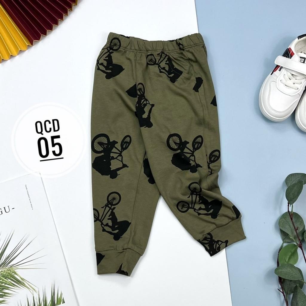 Quần dài bé trai, quần dài cotton bé trai chất mềm mát, size 6-10 - SUNKIDS