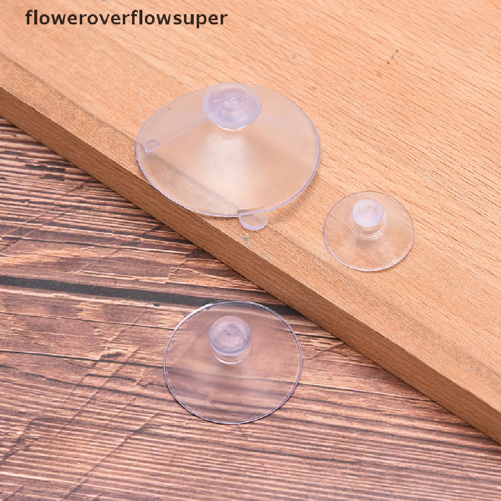 Set 50 miếng hít trong suốt hình đầu nấm trang trí đồ chơi