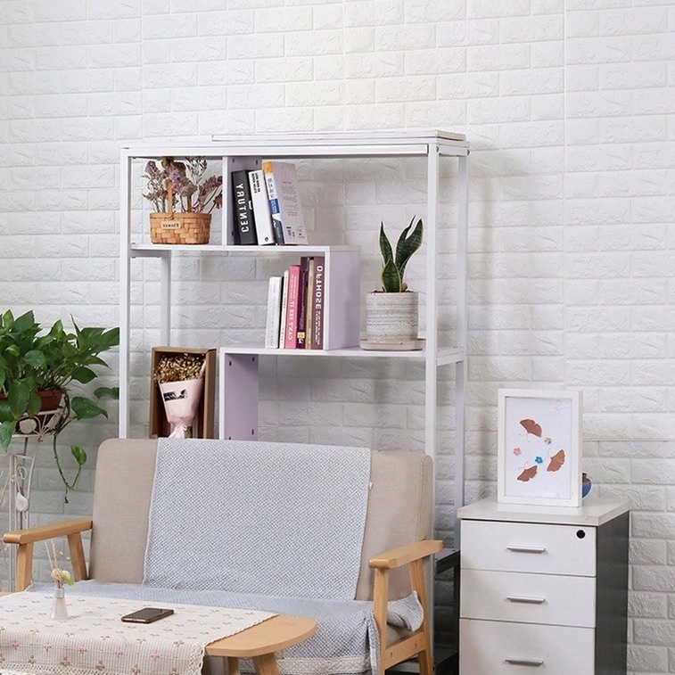 Miếng dán tường giả gạch 3D chống nước chống va chạm trang trí nhà cửa