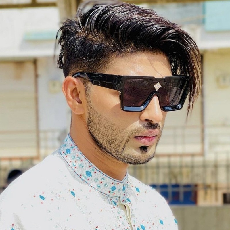 Kính Mát Gọng Vuông Cỡ Lớn Thời Trang Cho Nam Và Nữ