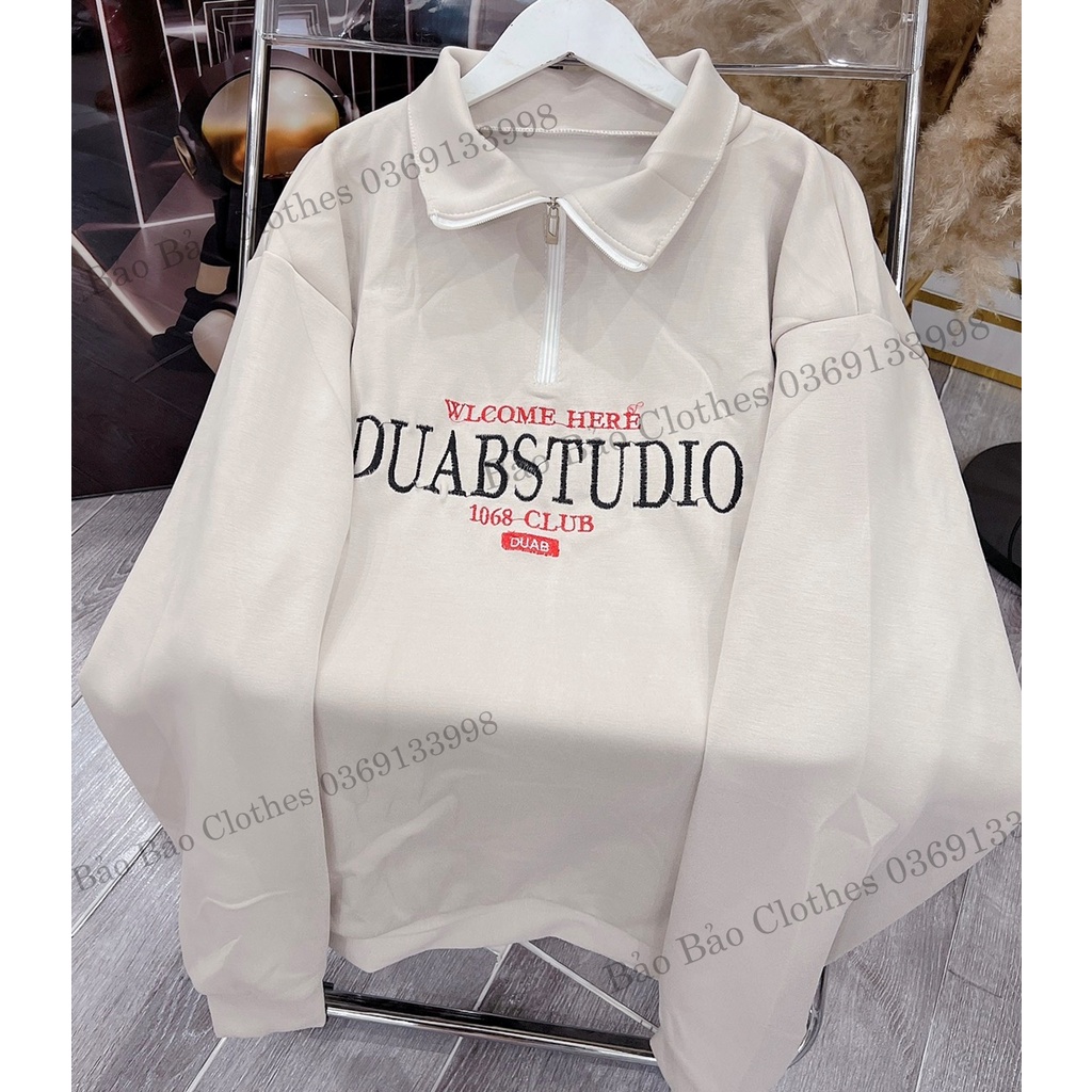 Áo Chất Tăm Cổ Bẻ PoloNam Nữ Unisex Chất Nỉ Tăm Thêu Chữ Dáng Rộng Basic Hàn Quốc