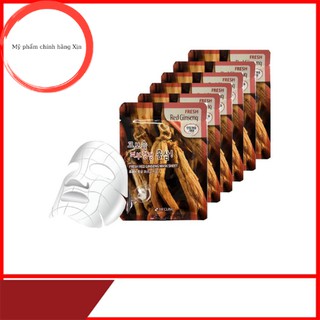 Túi 10 miếng mặt nạ dưỡng da - mặt nạ ngủ dưỡng trắng chiết xuất nhân sâm 3W Clinic Hàn Quốc 23ml