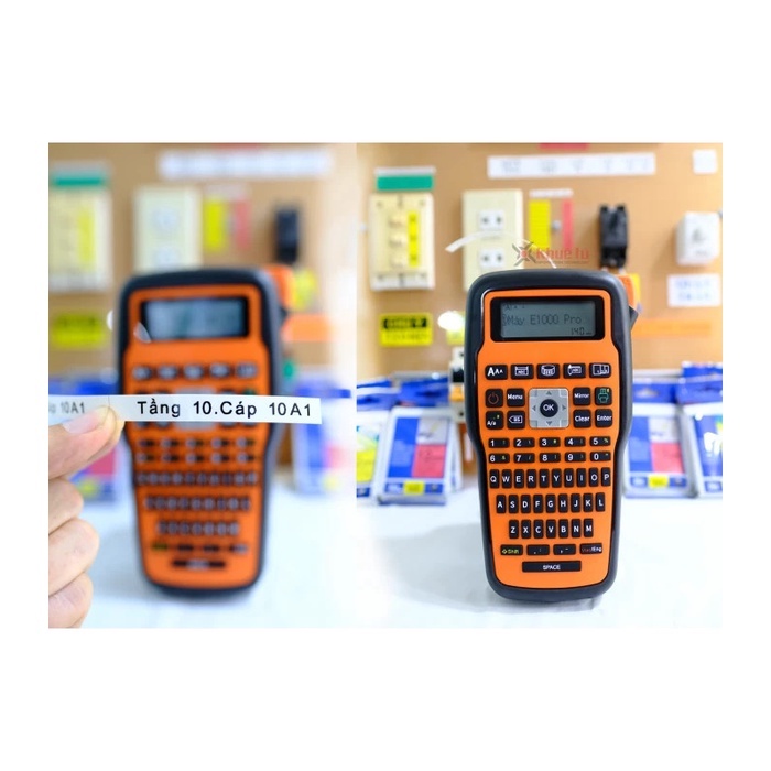 Bộ máy in nhãn E1000 Pro Bản Tiếng Việt + 03 cuộn nhãn