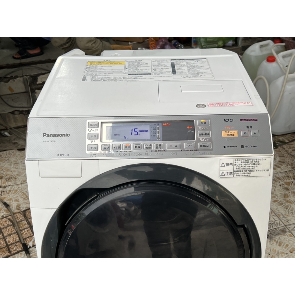 Máy giặt sấy Panasonic Na-VX730SR 10KG SẤY 6KG giặt nước nóng cao cấp