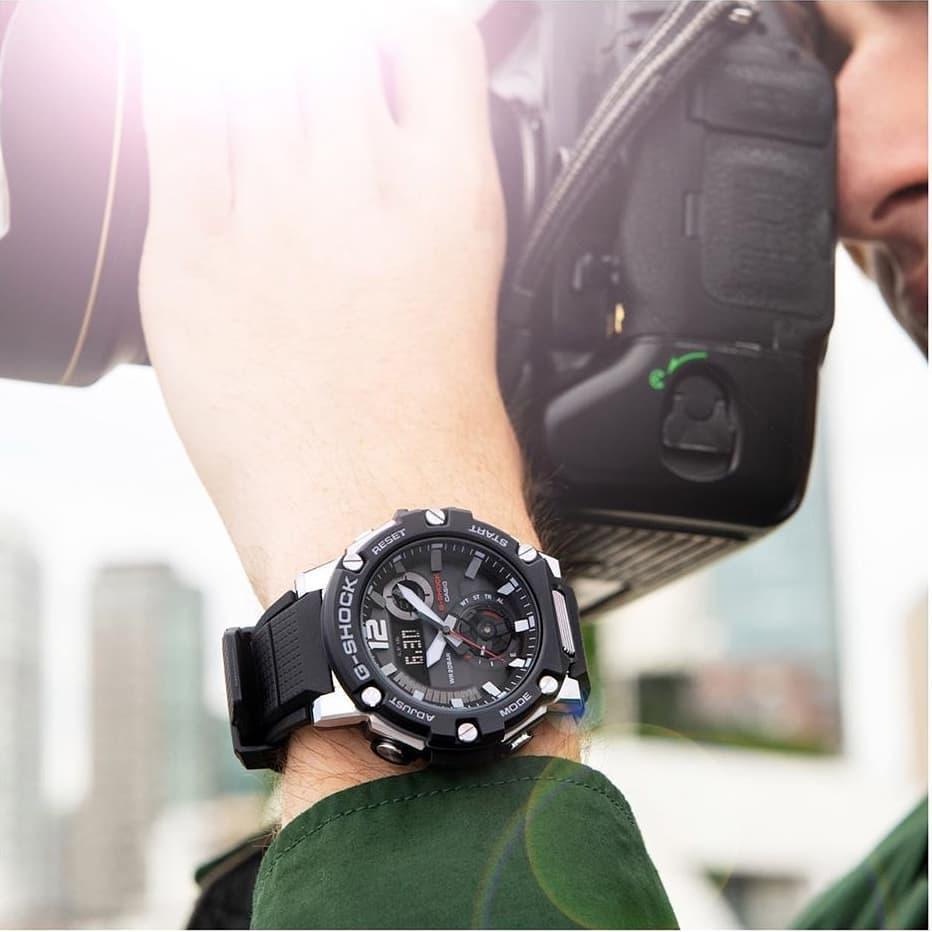 Đồng hồ nam Casio G-Shock GST-B300-1A chống va đập, kết nối Bluetooth, Tough Solar, chống nước 200m, hàng chính hãng