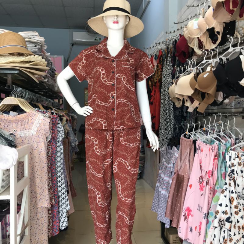 Đồ Bộ PYJAMA Nữ Chất Liệu LỤA MANGO (ẢNH SHOP TỰ CHỤP)