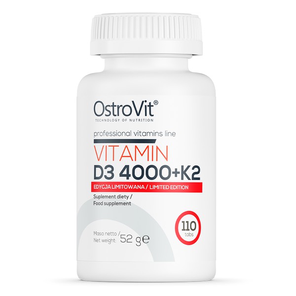 Viên Uống Ostrovit Vitamin D3 4000 + K2 110 Viên