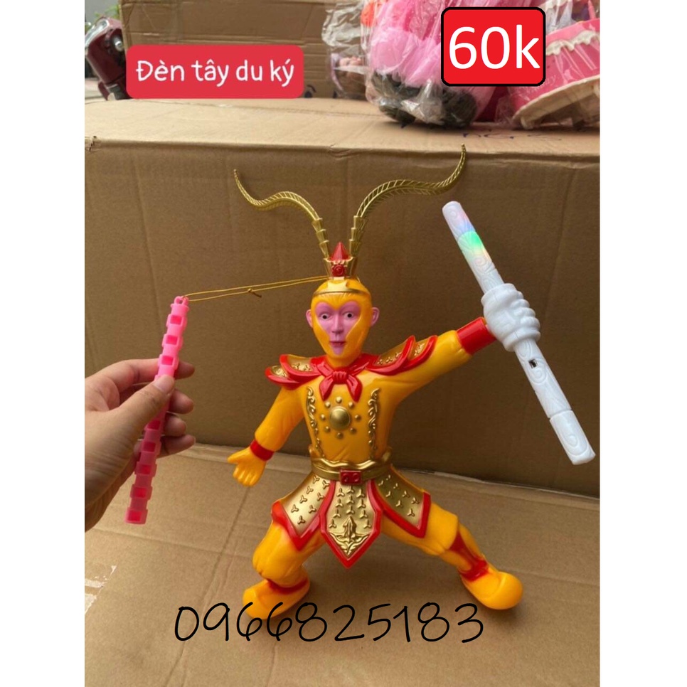 Đèn Lồng Trung Thu Tôn Ngộ Không Xoay Gậy Như Ý Siêu Đẹp Dành Cho Bé