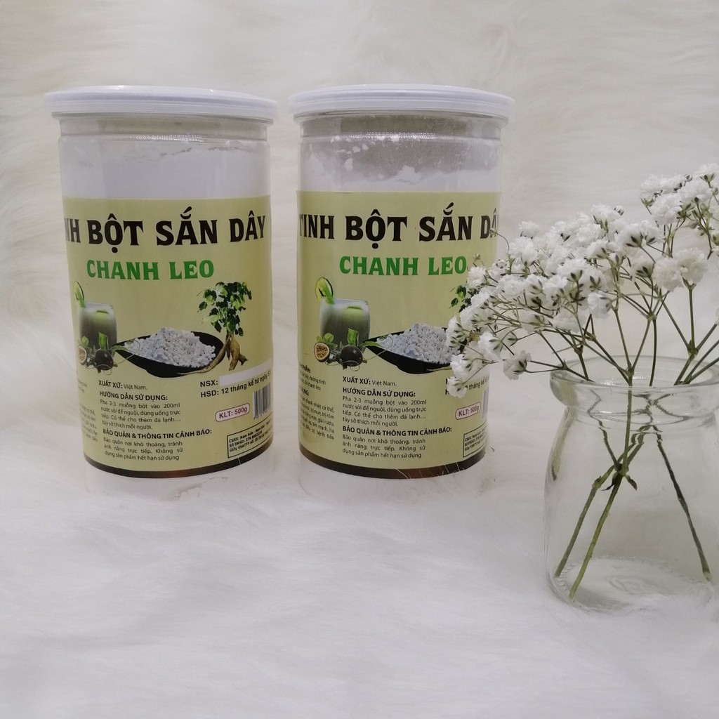 Tinh bột Sắn Dây Chanh Leo - hỗ trợ giải độc gan,thanh nhiệt cơ thể ,đẹp da hũ 500gr