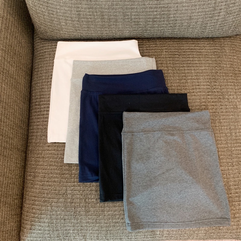 Cocory vn Chân Váy Mini Lưng Cao Màu Trơn Dáng Ôm Thời Trang Cho Nữ